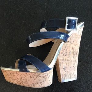 Platform sandals worn once